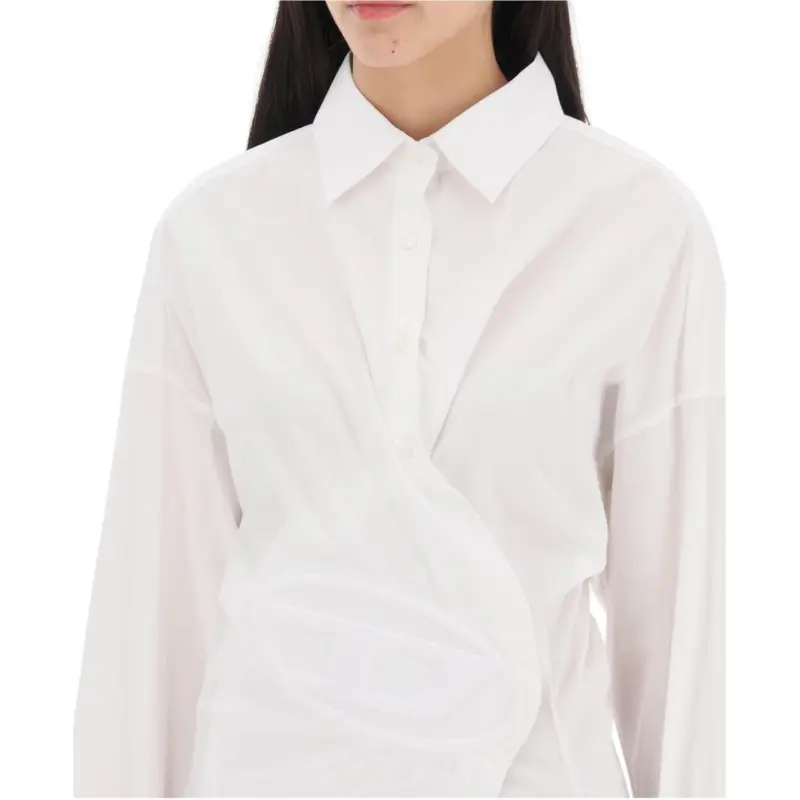 DIESEL Long Sleeved Dress Women's White-4