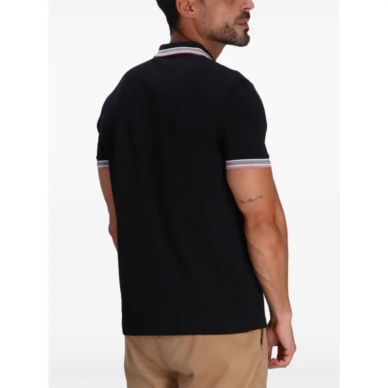 HUGO BOSS Logo Embroidered Short Sleeved Polo Shirt-5