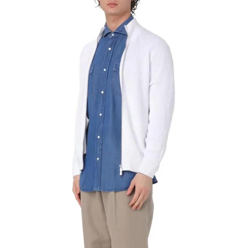 Brunello Cucinelli Zip Up Knitted Cardigan-4