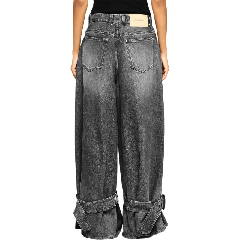 JW Anderson Buckled Cuff Denim Jeans-3