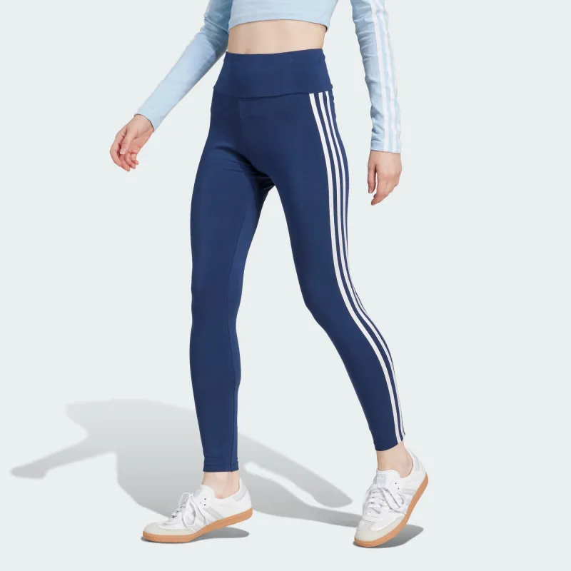 Adidas Women's 3 Stripes Leggings Night Indigo-3