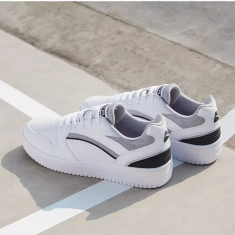 Anta Anti-Slip Wear-Resistant Low-Top Skateboard Shoes Men's White Gray-2
