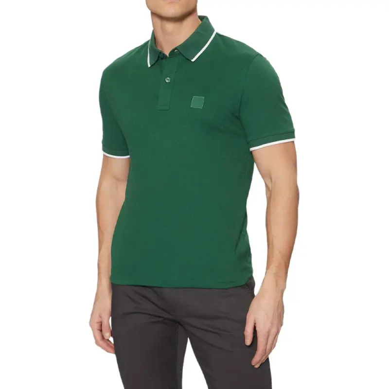 HUGO BOSS SS25 Polo Shirt Slim Version Men's Pea Green-2