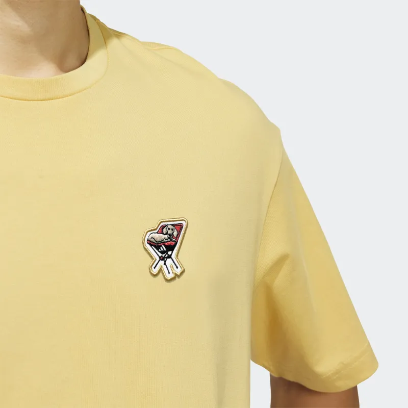 Adidas T Shirt Men's Light Yellow-4
