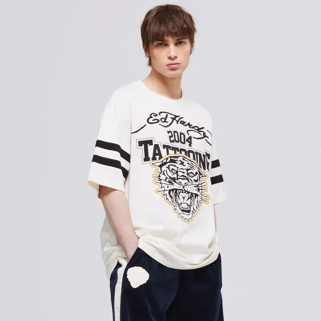 Ed Hardy T-Shirts Men Ivory White E1PBM095-5