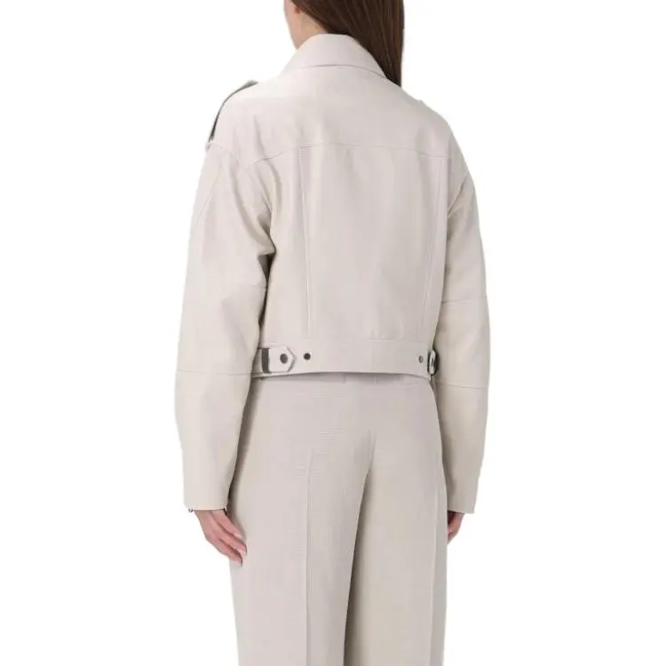 Brunello Cucinelli Cropped Asymmetric Zipped Jacket-4