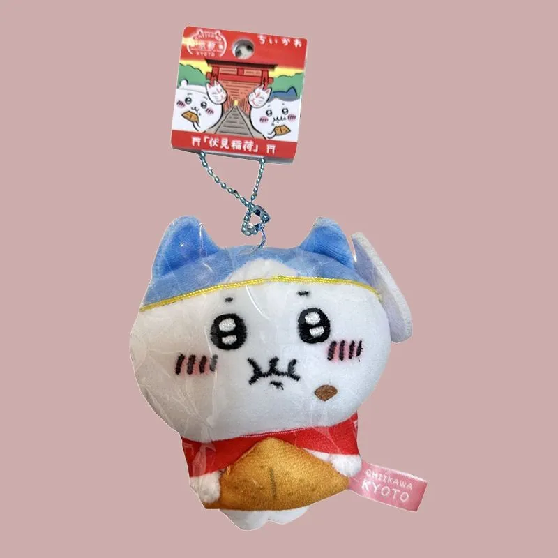 Chiikawa Hachiware Fushimi Inari Shrine In Kyoto Dolls Plush Pendant Small Size Tall-2