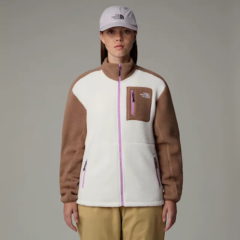THE NORTH FACE Yumiori Velvet feel Coat Women's Dune White/Latte/Active Verbena-2