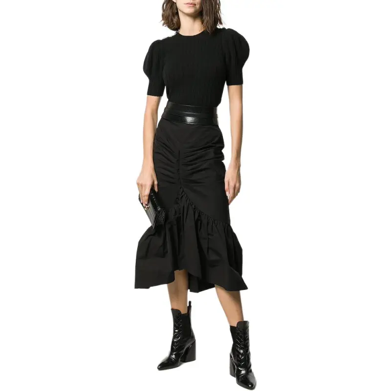 Alexander McQueen Puffball Sleeve Knitted Top-1