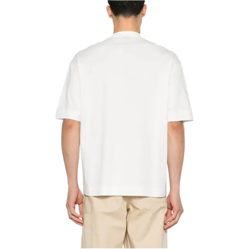 EMPORIO ARMANI Flower embroidered T shirt-3