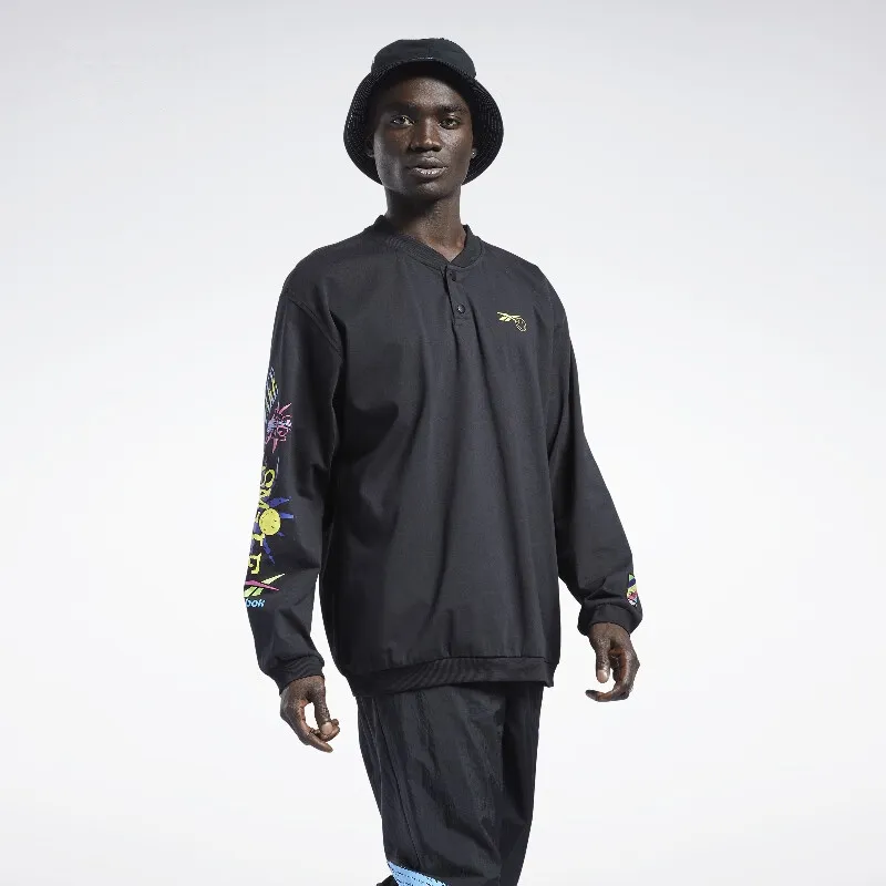 Smiley X Reebok Sweatshirts Unisex Black-1