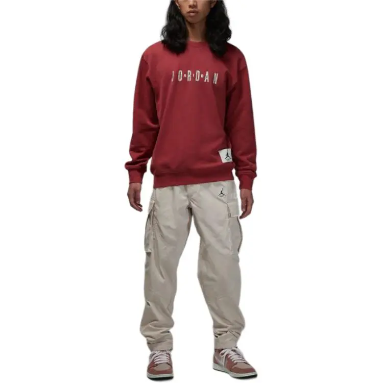 Jordan Year Of The Dragon CNY Series Sweatshirt Unisex Fir Wood Red-3