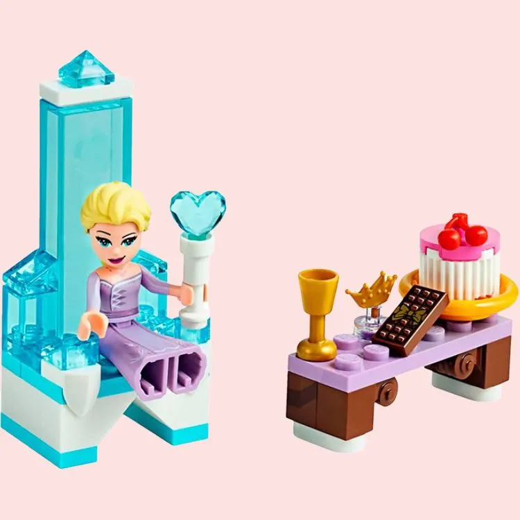 LEGO Elsa's Ice Throne, Stackable Bag Building Blocks 0 300pcs 30553-3