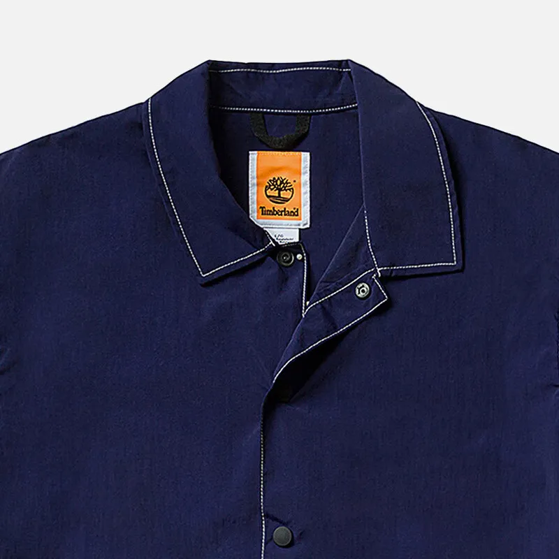 Timberland Jackets Coats Unisex Sea Blue Canvas-2
