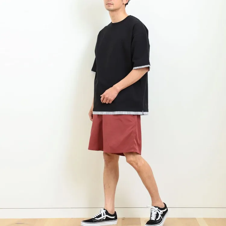 Beams Casual Shorts Men Brick Red-4