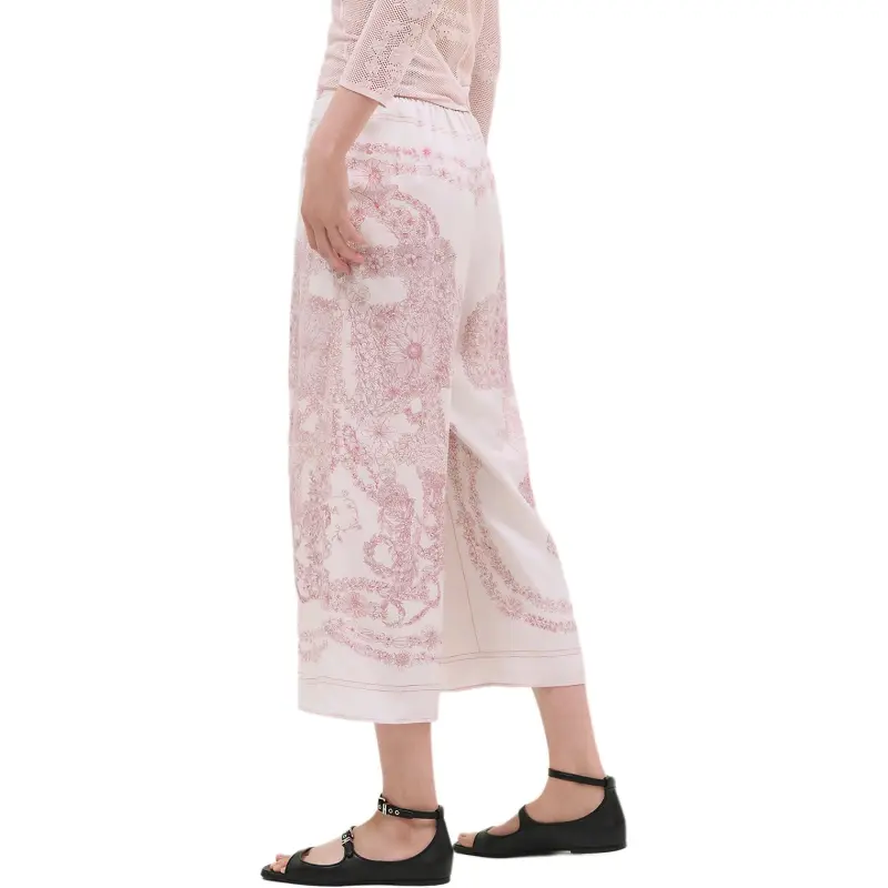 HERMES FW24 Pajama Pants Women's Pink-1