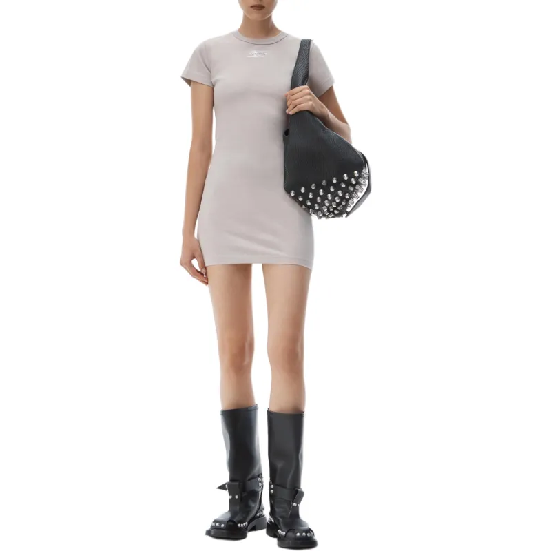 Alexander Wang Blade Logo Embossed Minidress-2