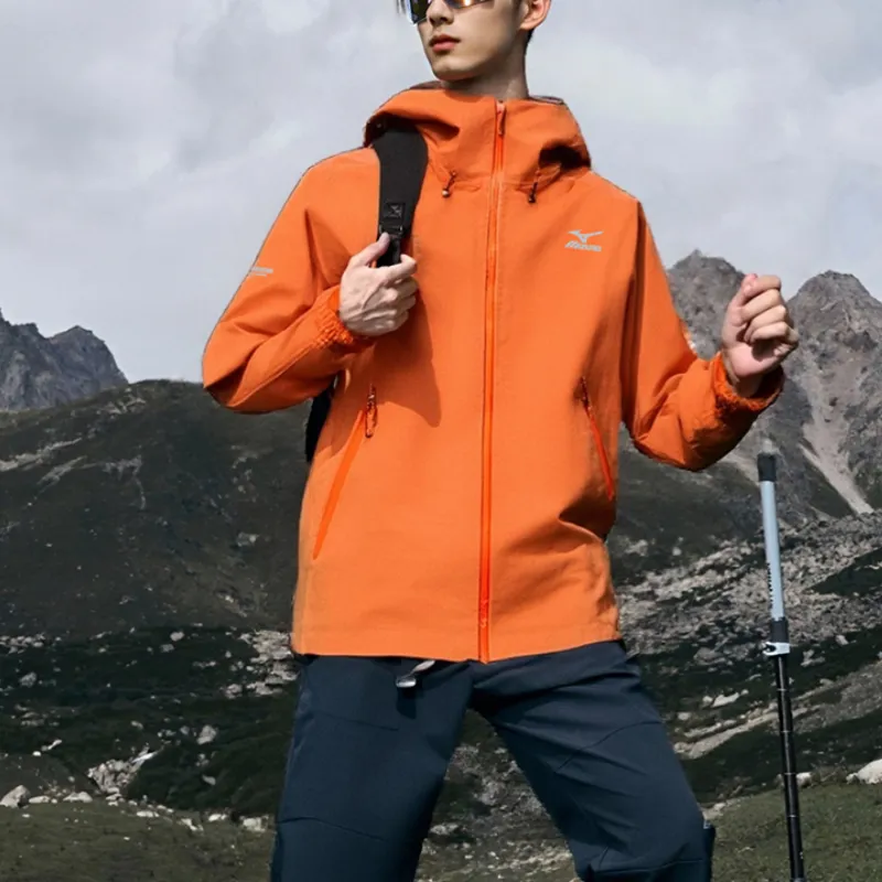 Mizuno Waterproof, Windproof, And Abrasion Resistant Windbreaker Jacket Unisex-6