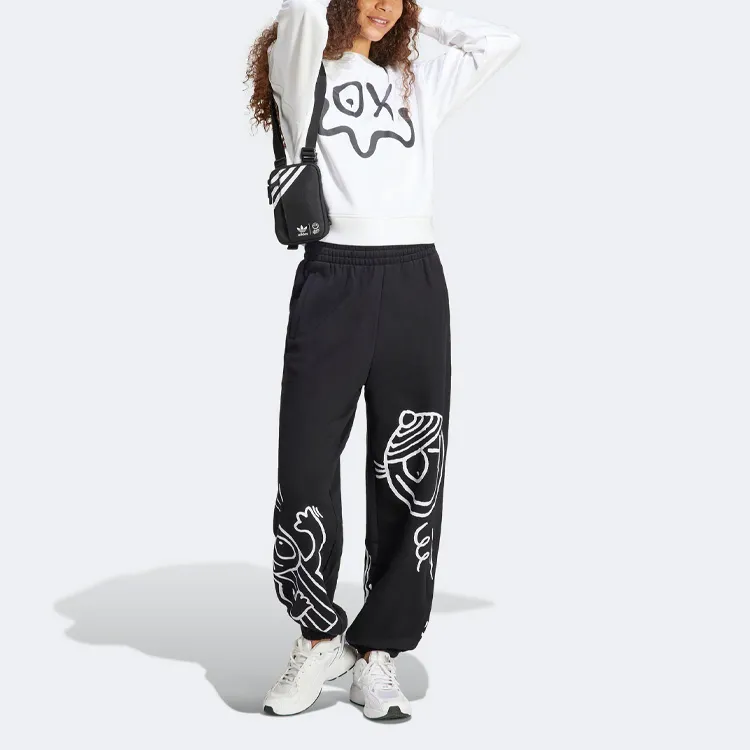 Adidas Originals MR.A JOGGERS Knitted Sports Pants Women's Black-5