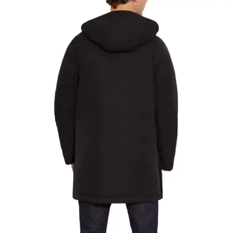 COACH Parka Coats Men Black-3