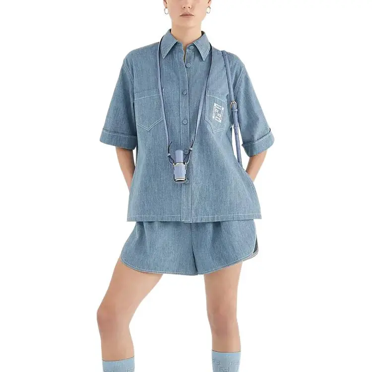 FENDI Casual Shorts Women's Light Blue-2
