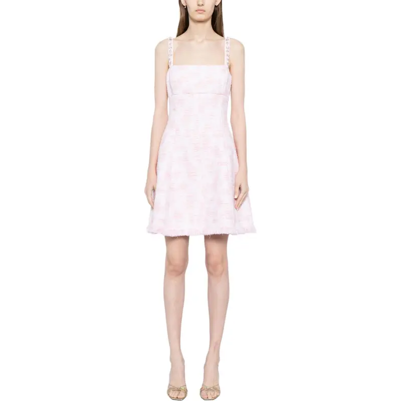 Oscar De La Renta Crystal embellished Tweed Minidress-1