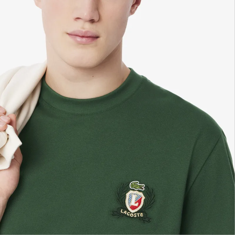 LACOSTE Embroidered Badge T shirt-3