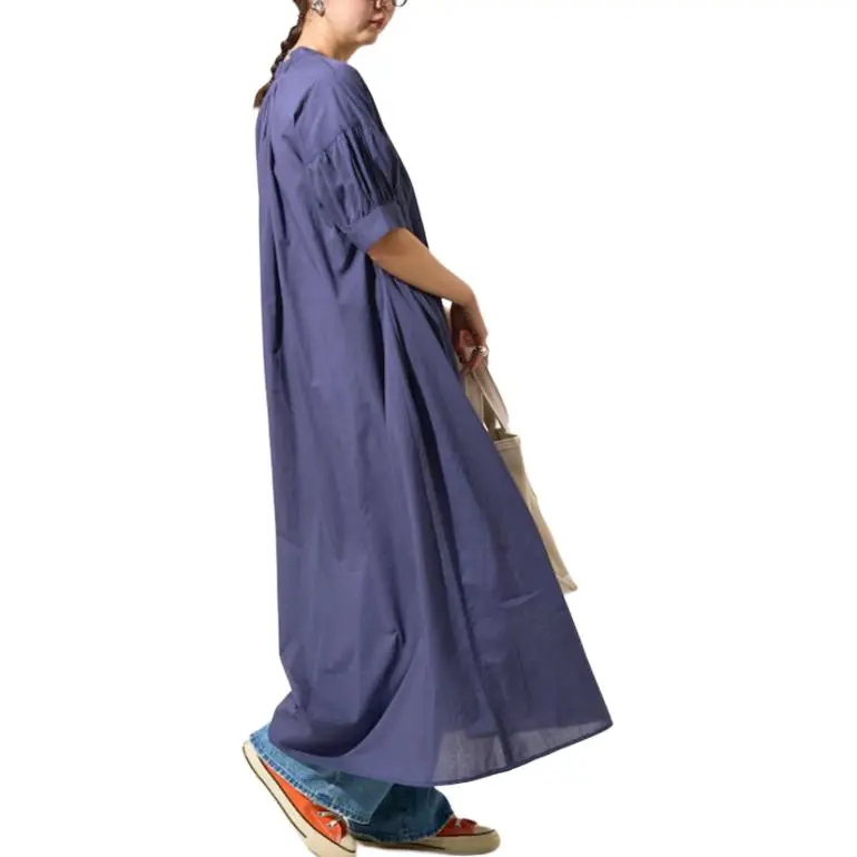 FREAK'S STORE Short Sleeved Dress Women's Marine Blue-3