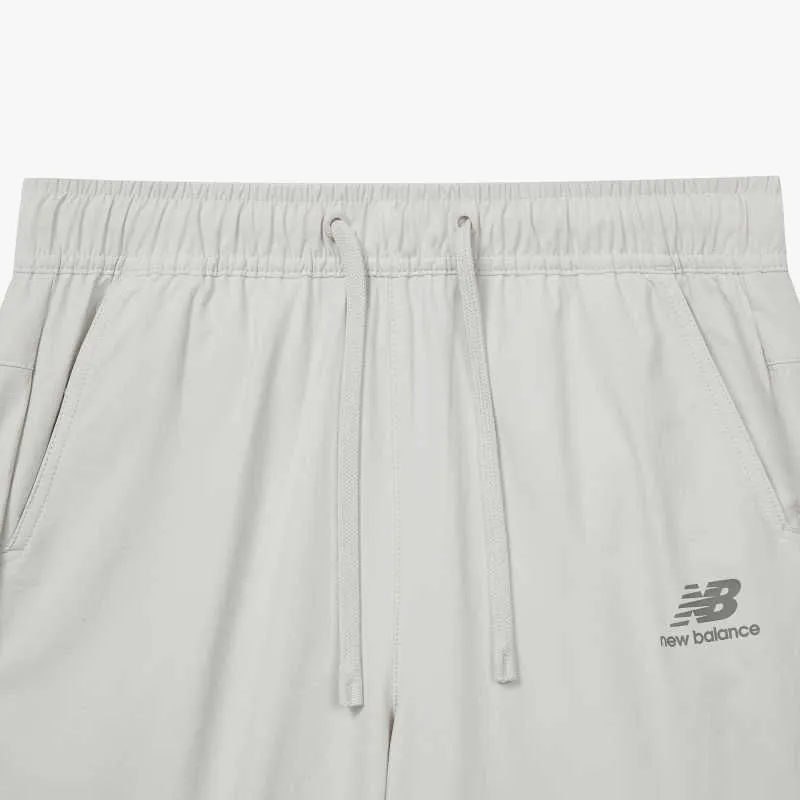 New Balance Knitted Sweatpants Women's Gray White-3