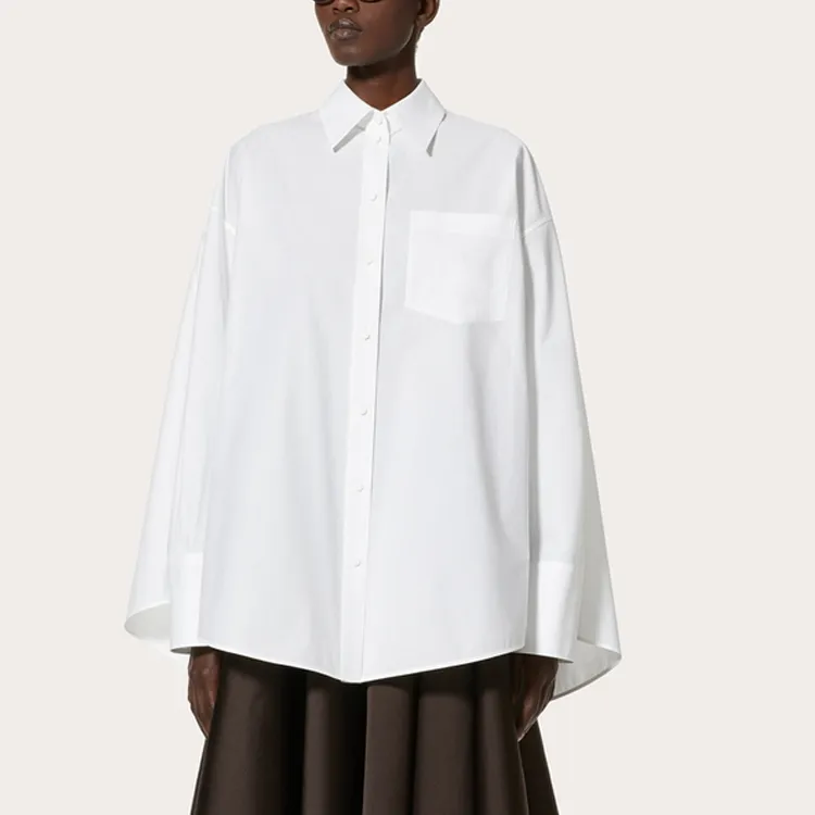 Valentino Drop Shoulder Oversized Shirt-1