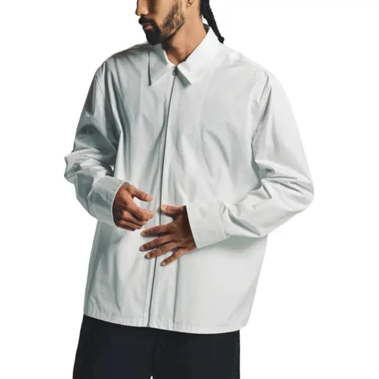 JIL SANDER Long Sleeved Zip Up Shirt-2