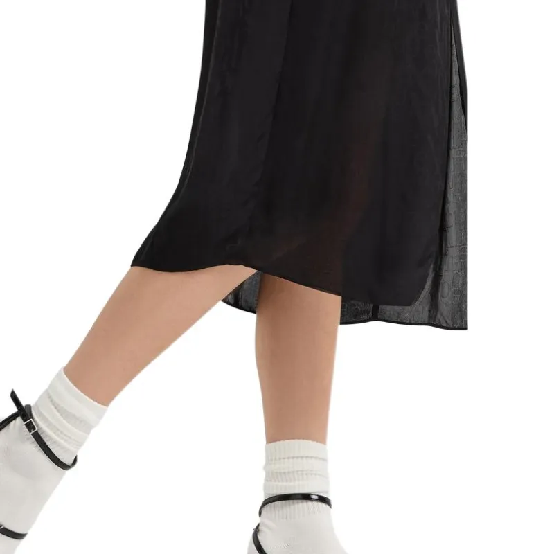 ARMANI EXCHANGEAE SS25 Short Sleeved Dress Women's Black-5