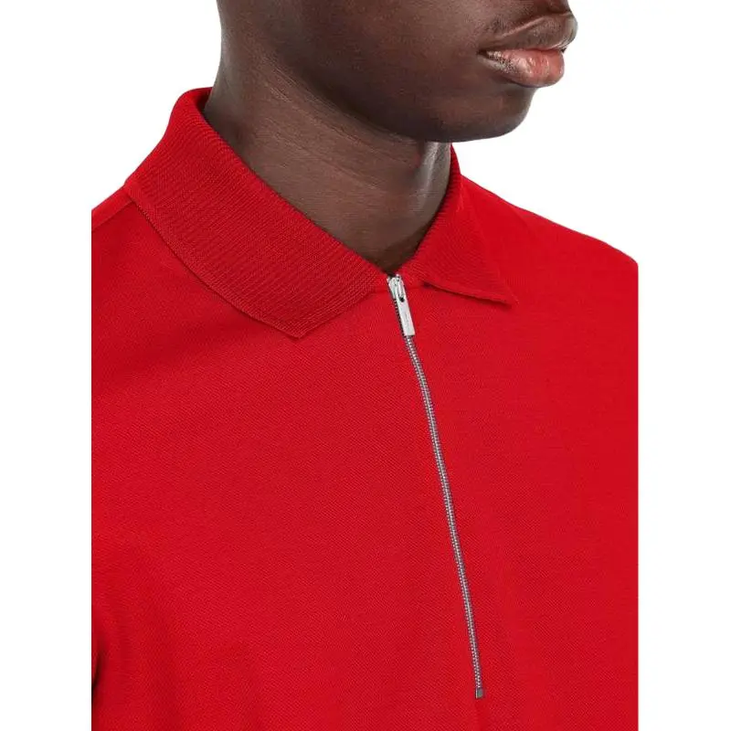 Ferragamo Half zip Cotton Polo Shirt-4