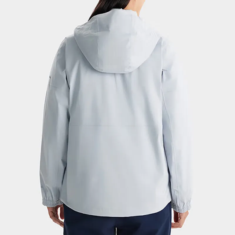Columbia City Outdoor Collection Hiking Waterproof And Windproof To Keep Warm Windbreaker Jacket Women's Gray Blue-2