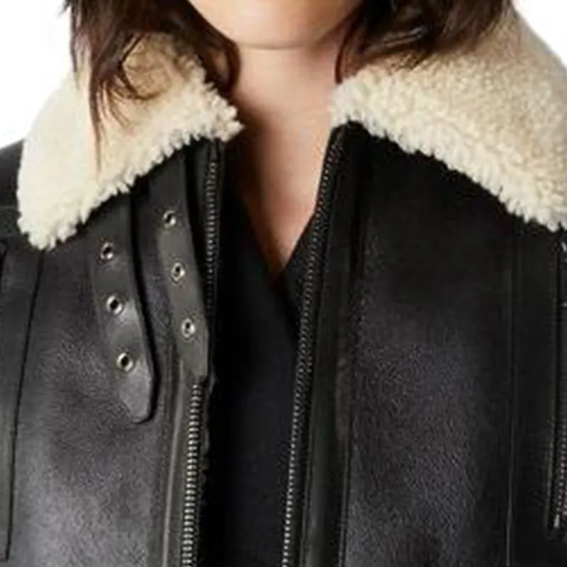 TOD'S FW23 Leather Jacket Women's Black-5