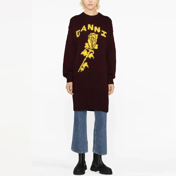 GANNI Intarsia knit Jumper-1