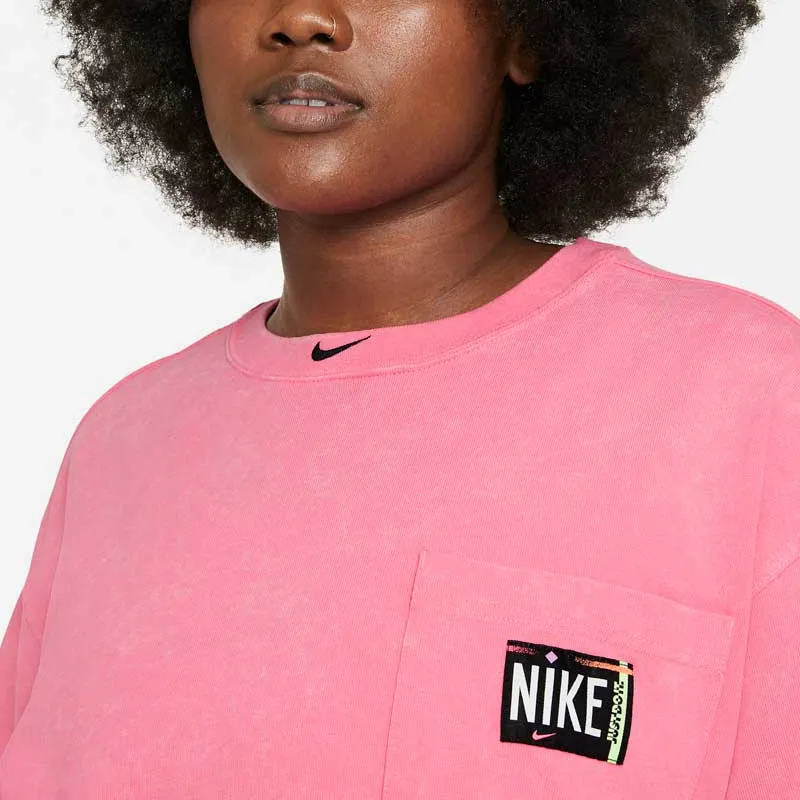 Nike Short-Sleeved Dresses Women's Pink-4