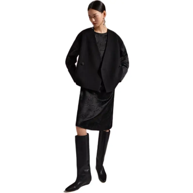 NAWEI Jackets & Coats Women's Black-3