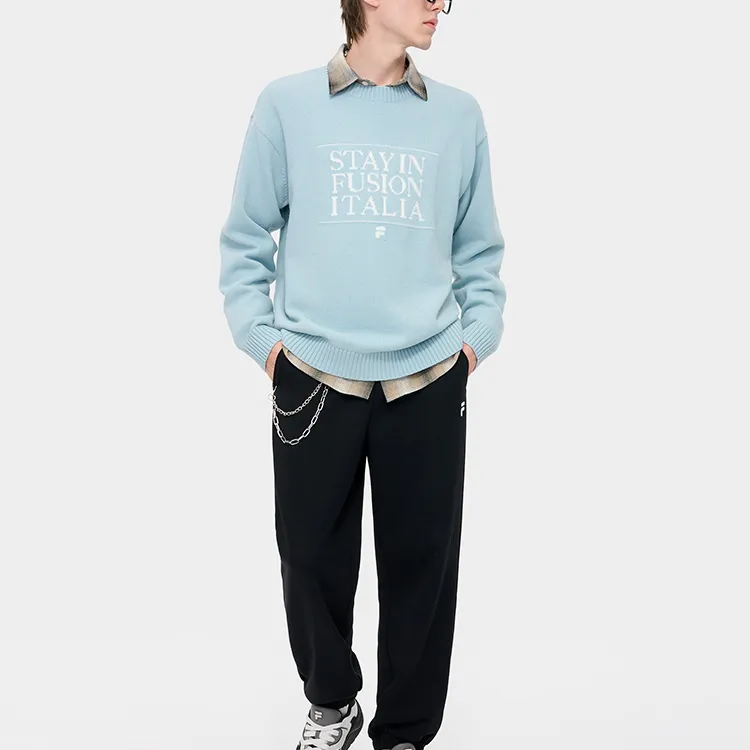FILA FUSION Sweaters Unisex Quality Blue-2