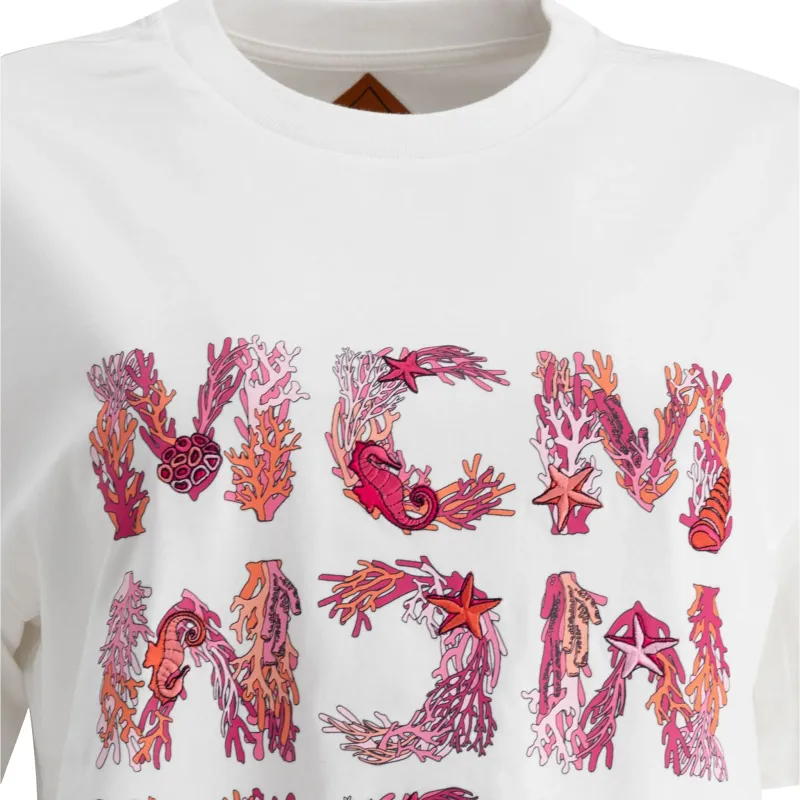 MCM Logo Printed Crew Neck T Shirt-2
