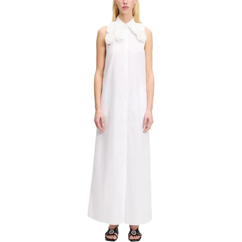 Karl Lagerfeld Floral Appliqué Maxi Dress-2