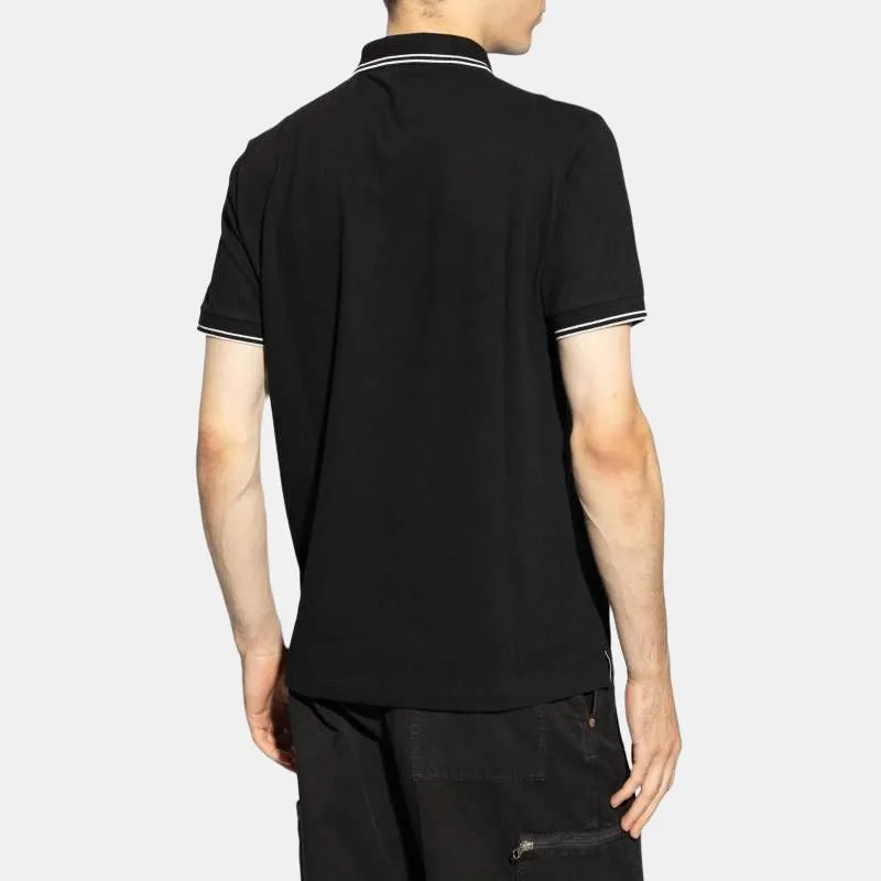 STONE ISLAND Logo Patch Short Sleeved Polo Shirt-3