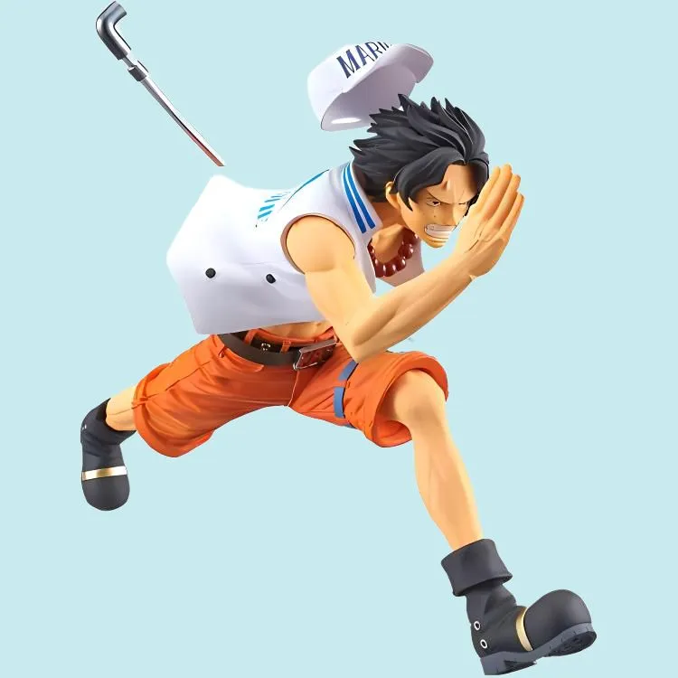 BANPRESTO Portgas D. Ace Glass Factory One Piece Scale Figures 13cm-3