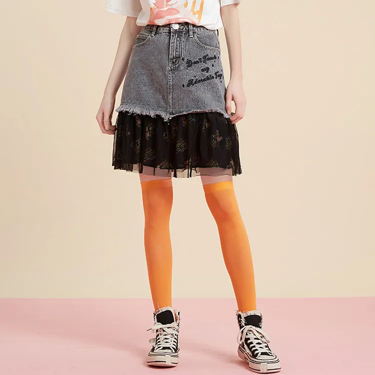 LALABOBO Denim Short Skirts Women's-5