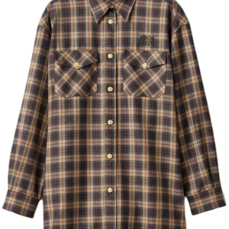 MIU MIU Tartan Wool Shirt-5