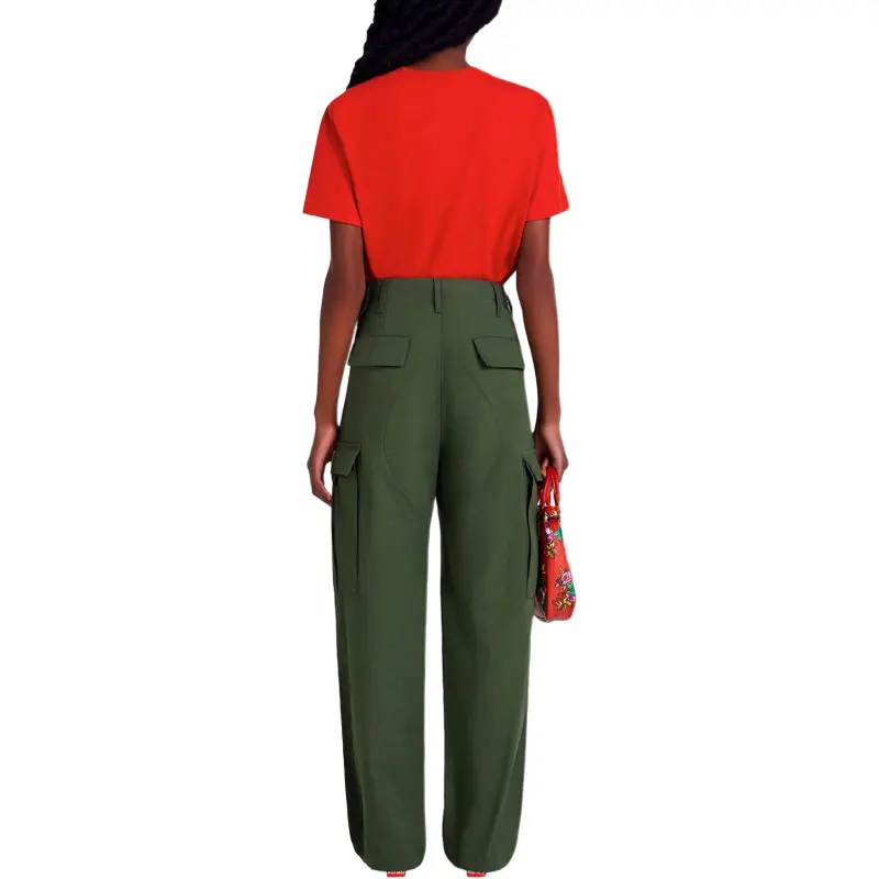 KENZO Tiger Tail Series T Shirt Women's Red-5
