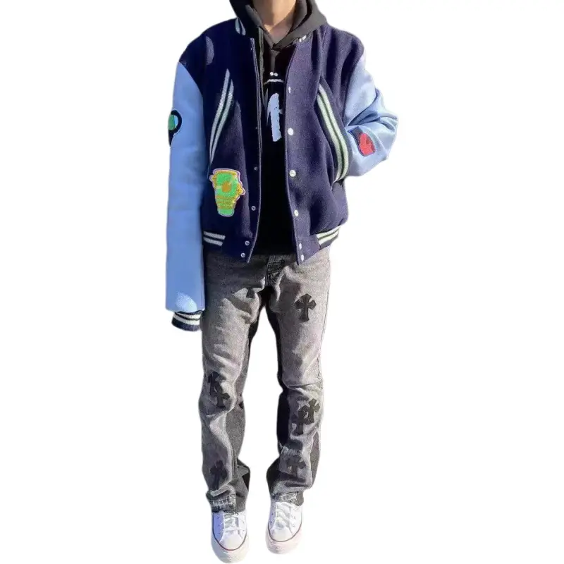 TESTUNG Jacket Unisex Navy Blue-3