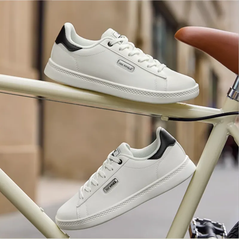361° Non slip Breathable And Wear resistant Low Top Skateboard Shoes Women's White Black-3