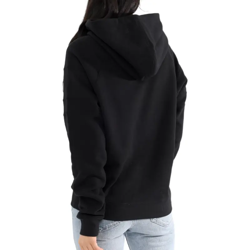 SAINT LAURENT Logo Detailed Drawstring Hoodie-4
