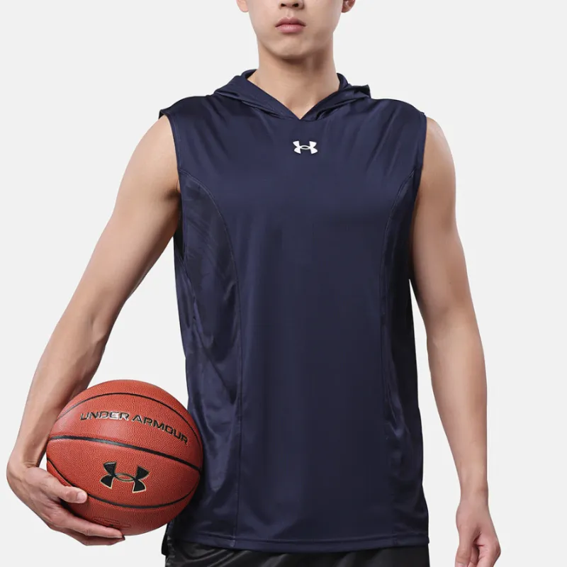 Under Armour Tank Tops Men's Navy Blue-4